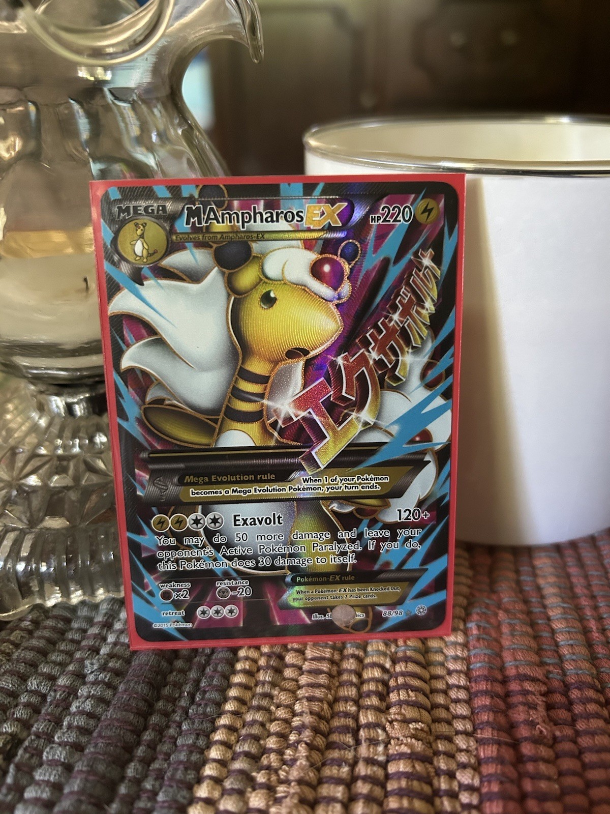 M Ampharos EX (88 Full Art) • Pokemon Ancient Origins