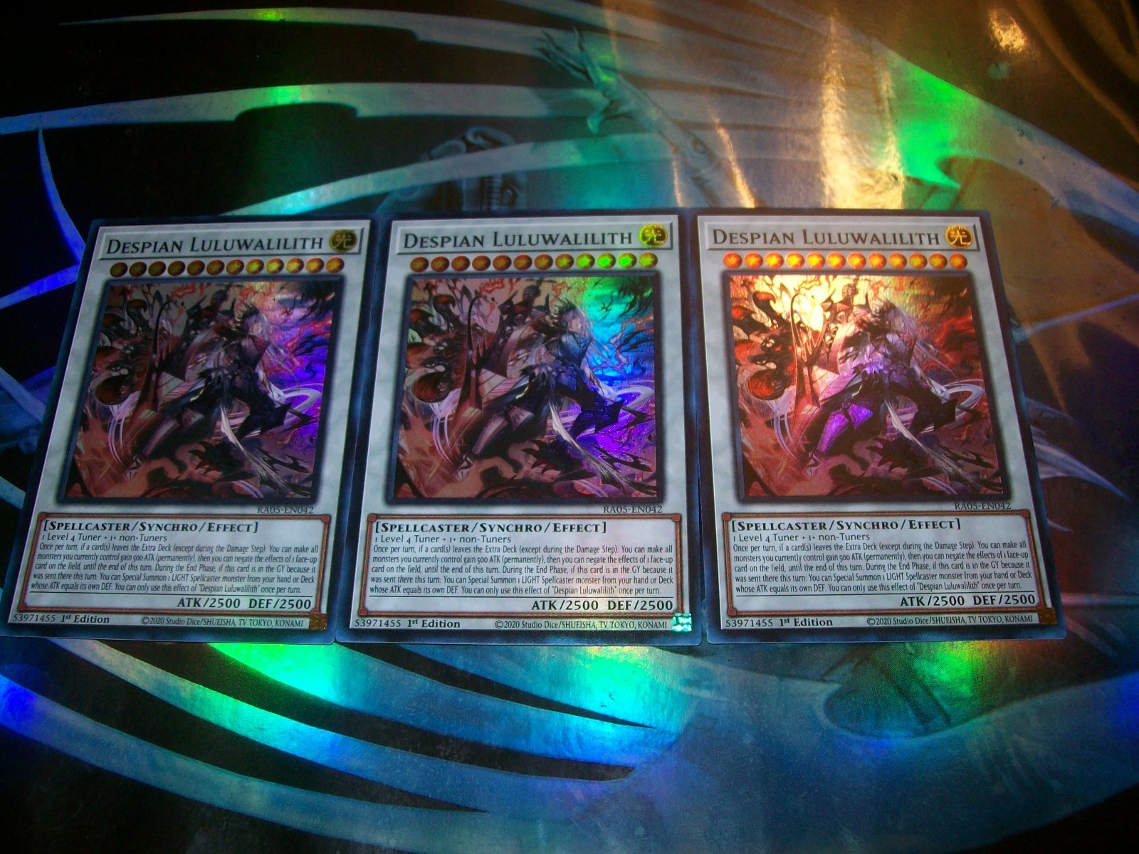 3x Despian Luluwalilith 1st Edition Super Rare RA05-EN042 Yu-Gi-Oh!
