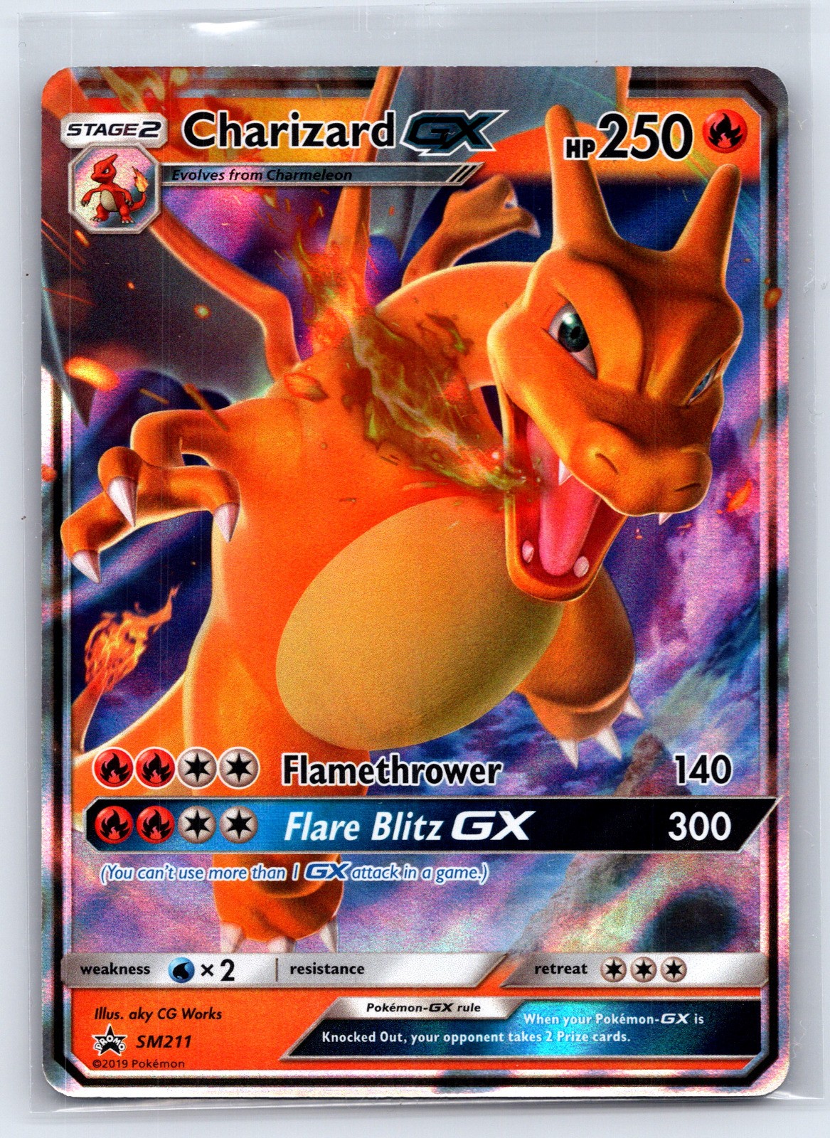 Charizard GX – Holo Promo SM Promos SM211 NM