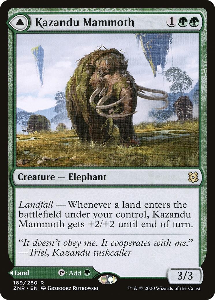 NM – Kazandu Mammoth [ZNR – 189] Zendikar Rising