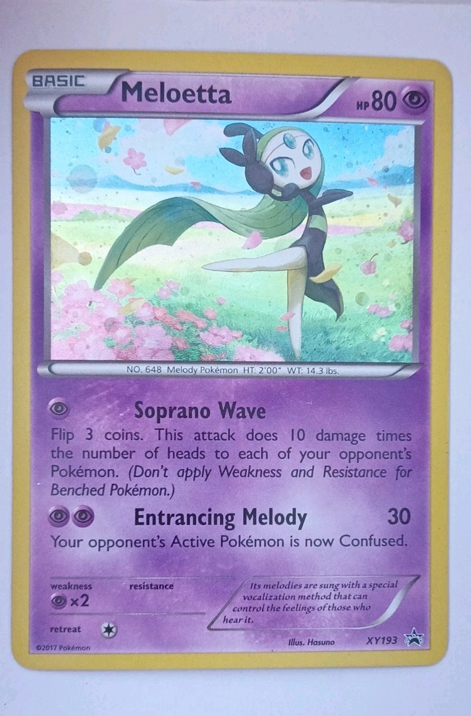 Meloetta XY193 XY Holo