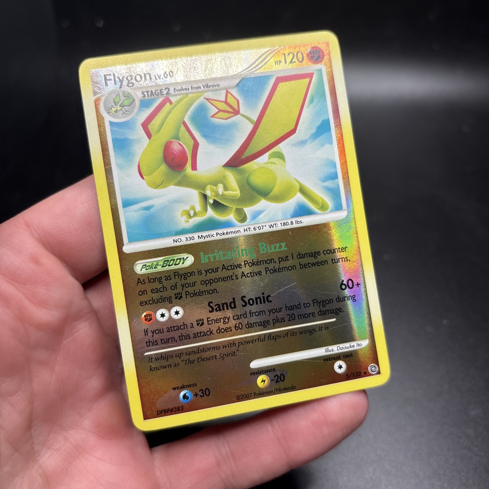 Pokemon Card • Flygon Secret Wonders 5/132 Reverse Holo Near Mint NM -j