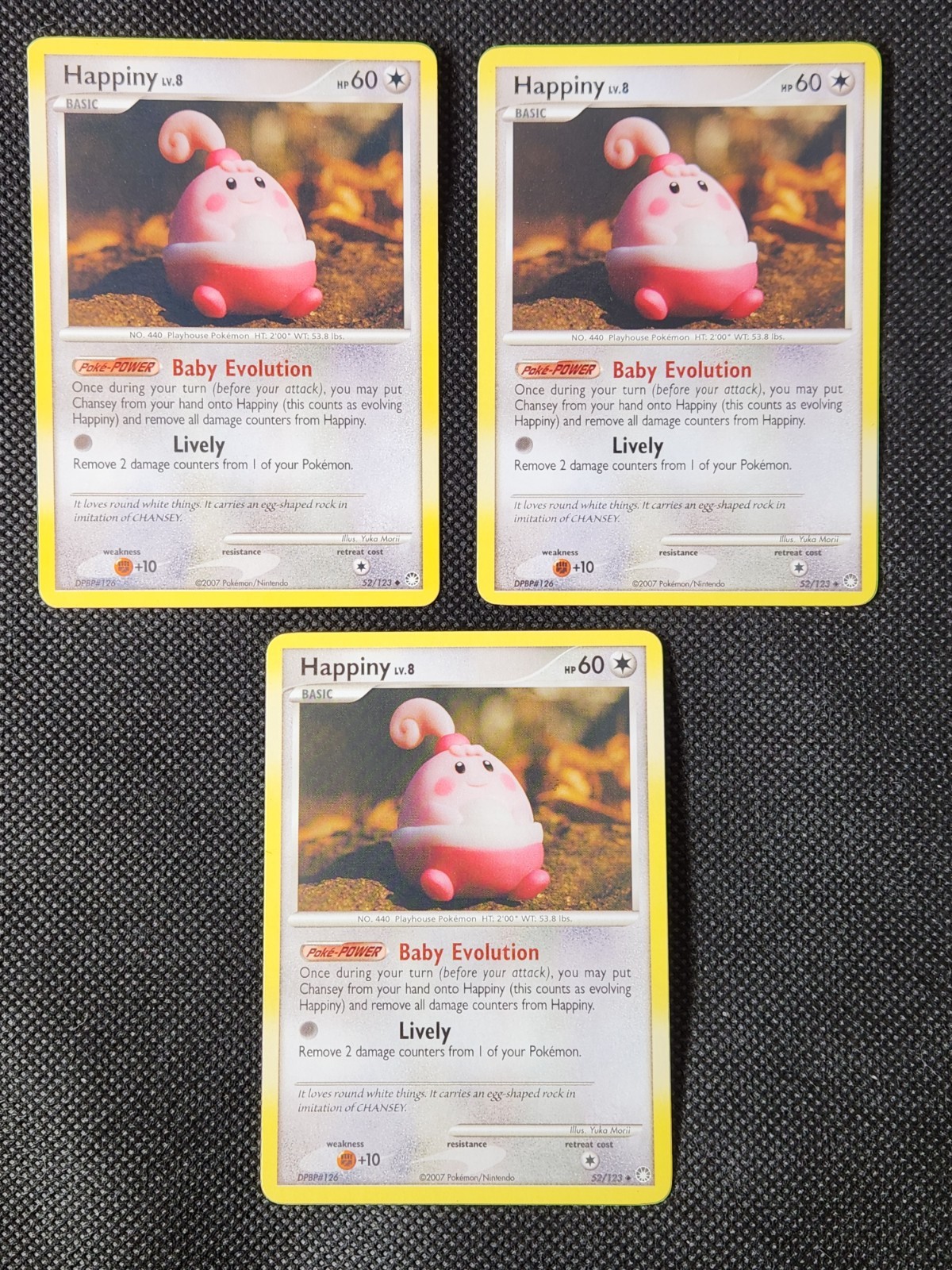 Played (LP) Happiny Non-Holo #52 Mysterious Treasures Pokemon TCG