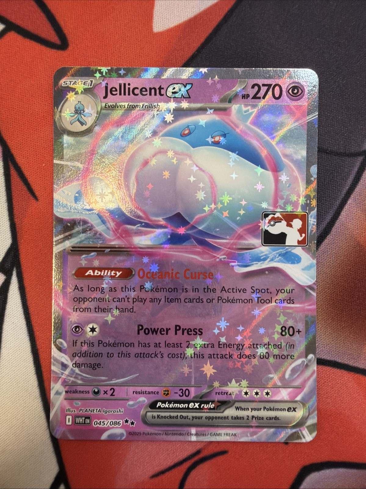 Jellicent Ex Prize Pack Series 9 Foil Pokemon Tcg Mint