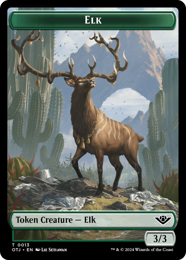 Elk Token [Outlaws of Thunder Junction – 13] NM