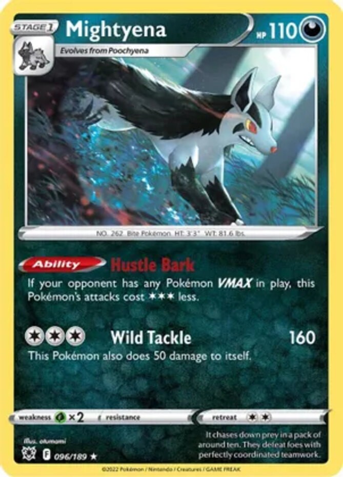 Mightyena – 096/189 – Rare – Lightly Played