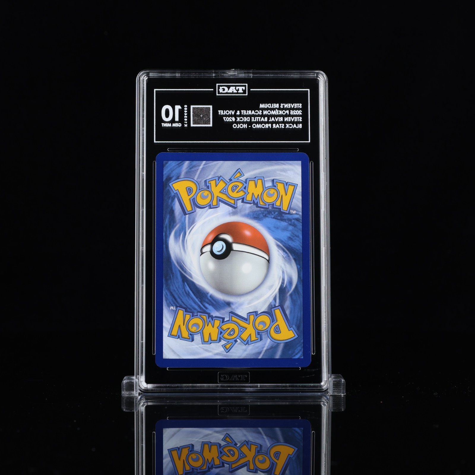 TAG Gem Mint 10 Steven’s Beldum 207 Black Star Promo Pokémon Rival Battle Deck