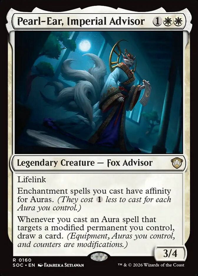 Pearl-Ear, Imperial Advisor 160 NM Secrets of Strixhaven Commander MTG SI