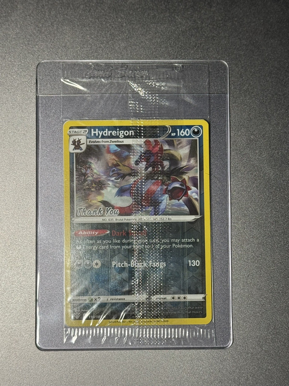 Pokemon Sealed Hydreigon Thank You Promo 110/189 Holofoil
