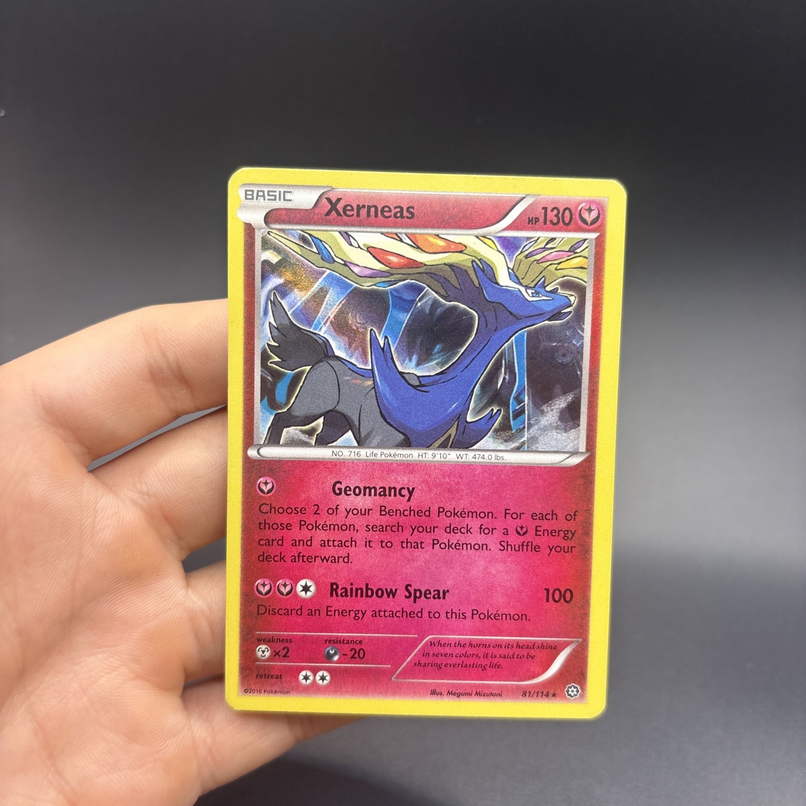 Pokemon TCG XY – Steam Siege Holo Xerneas #81/114
