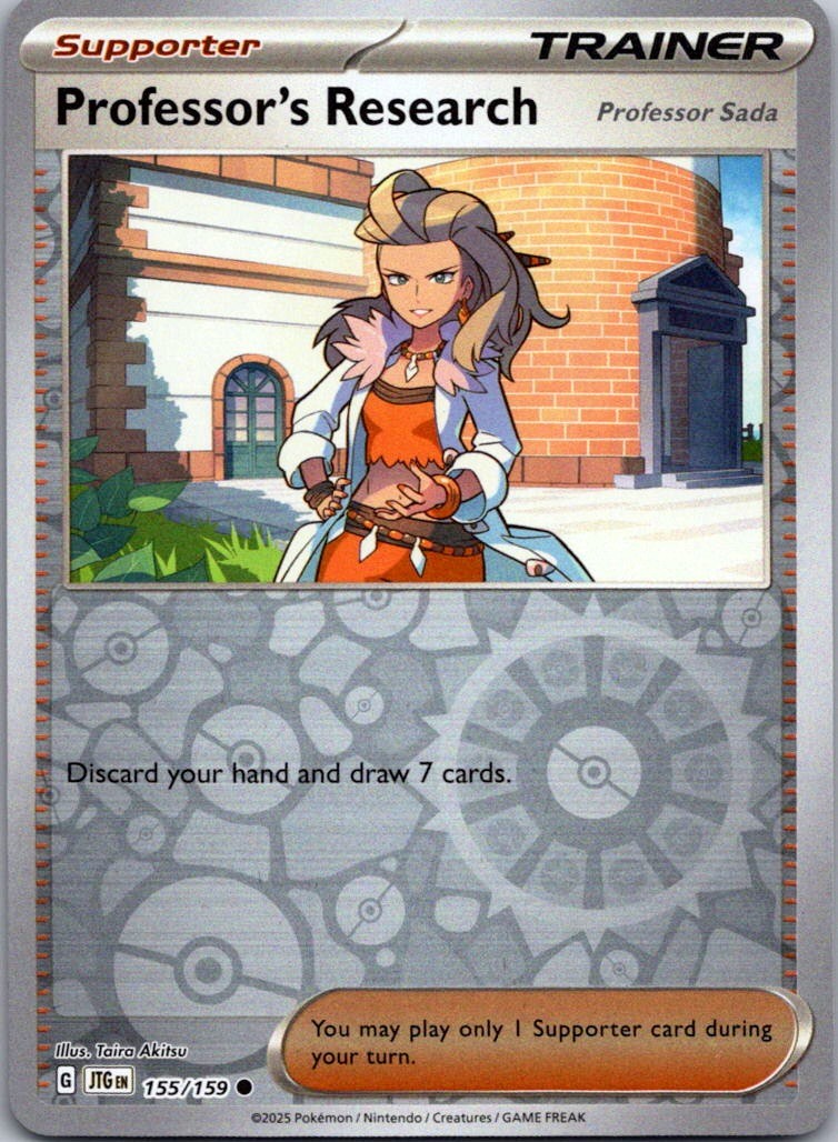 Professor’s Research 155/159 Common Journey Together Pokemon Reverse Holo NM