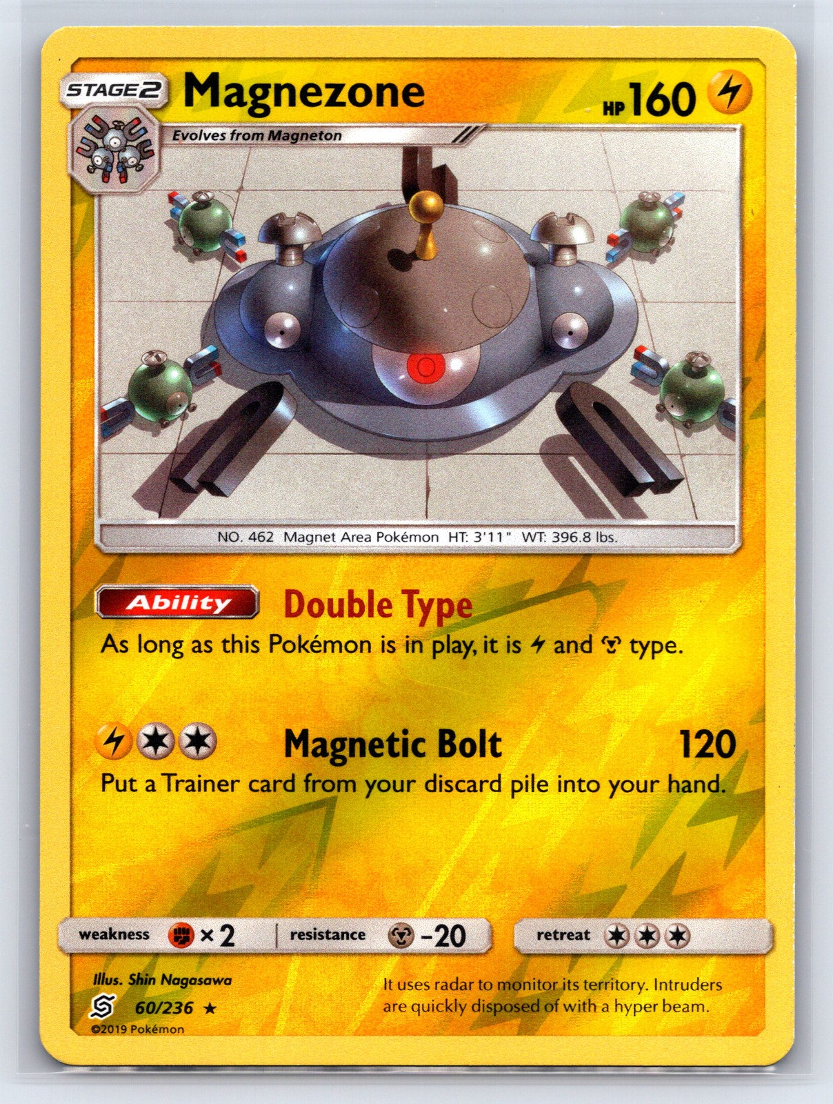 Magnezone Reverse Holo Holo Rare SM – Unified Minds 60/236 NM