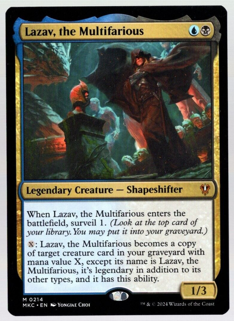 Lazav, the Multifarious 0214 Non Foil Mythic Murders at Karlov Manor MTG NM