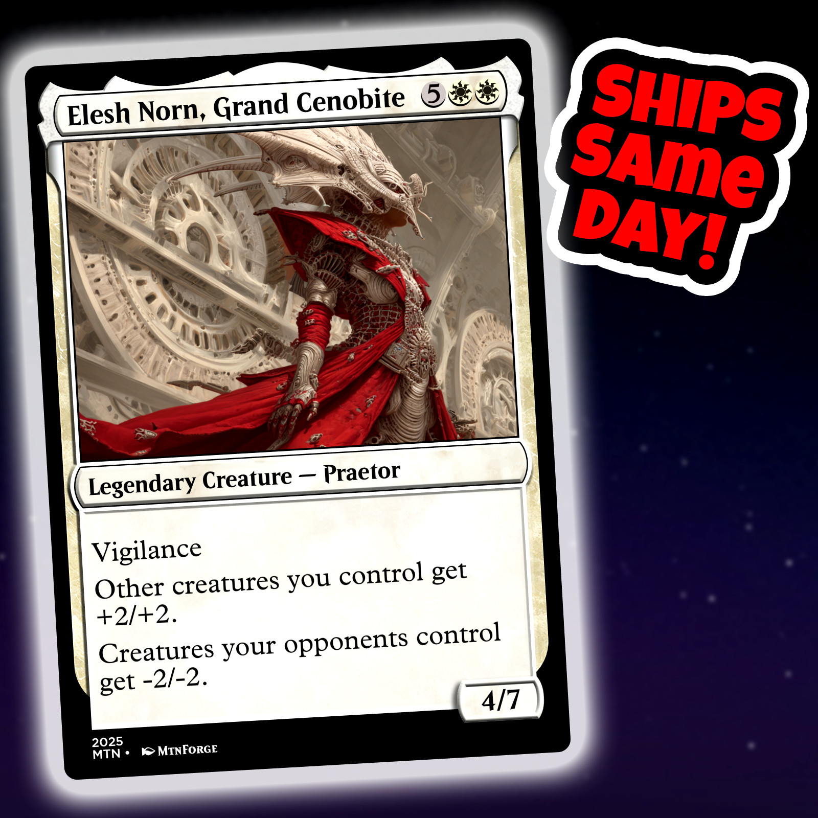 Elesh Norn Grand Cenobite – Custom Art Magic: The Gathering Playtest Card