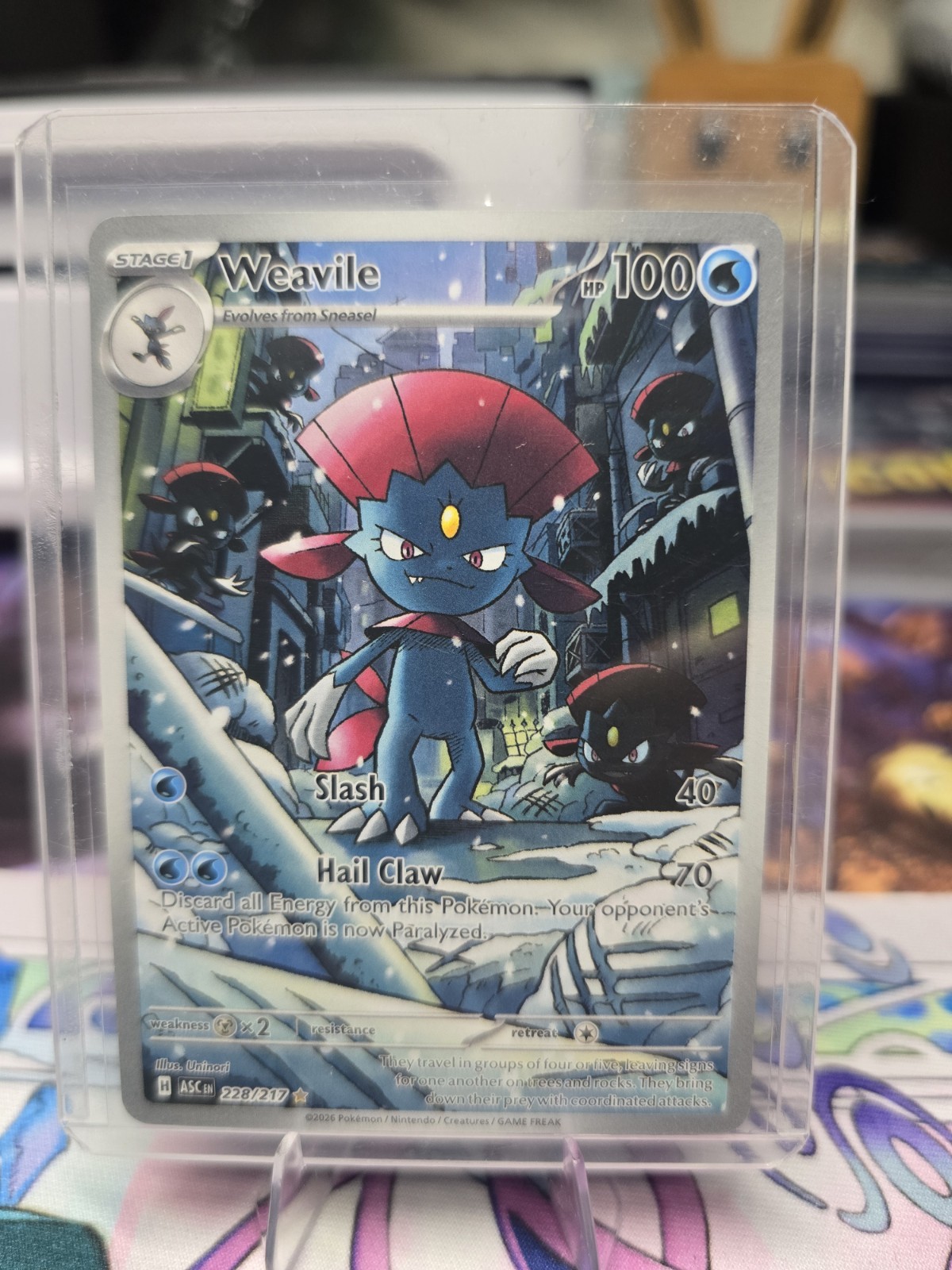 pokemon ascended heroes weavile 228/217