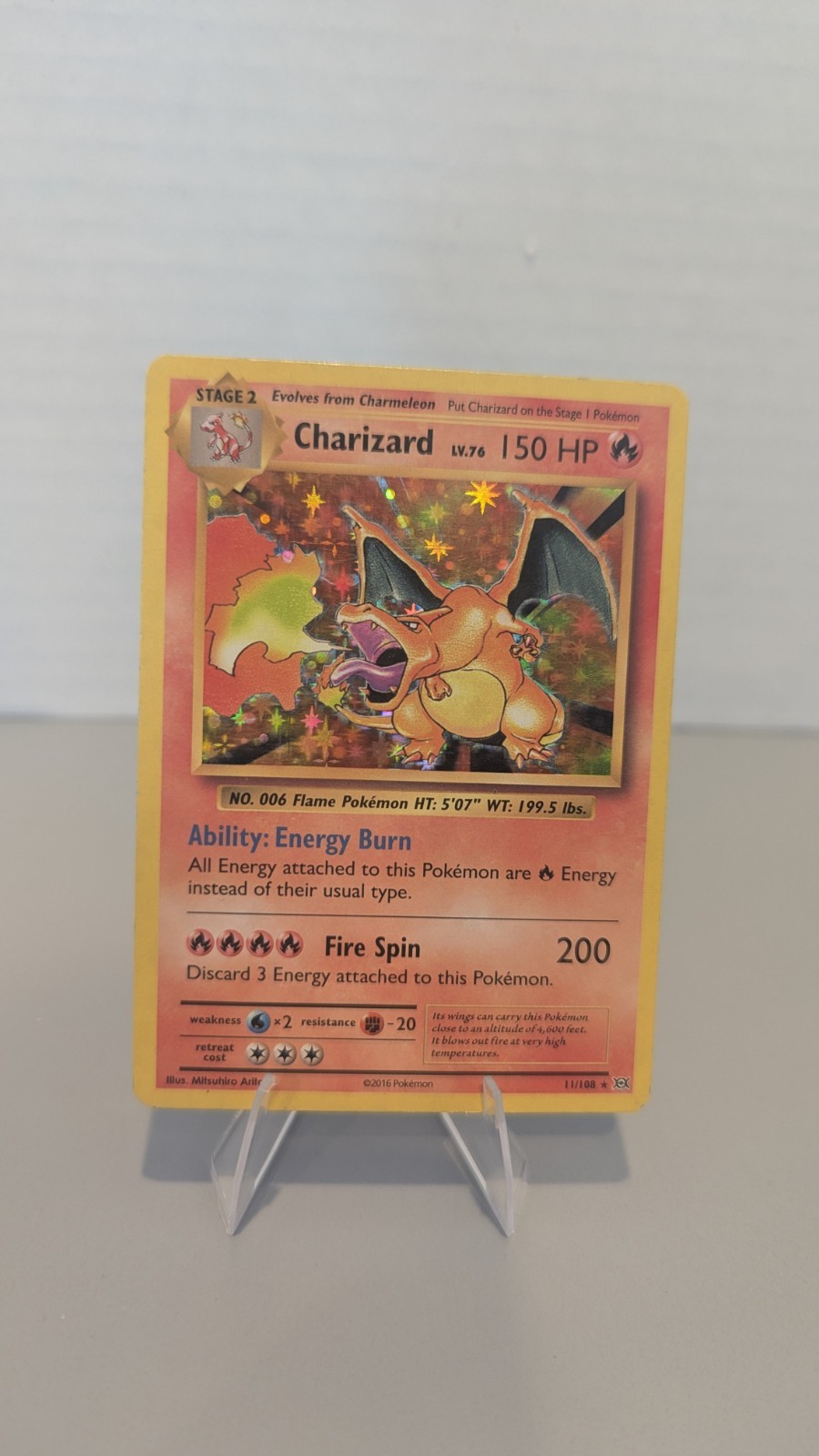 Charizard 11/108 Evolutions Holo