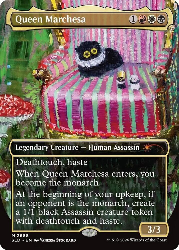 NM MTG REGULAR QUEEN MARCHESA SECRET LAIR CATS ARE THE BEST PURR MAJESTY