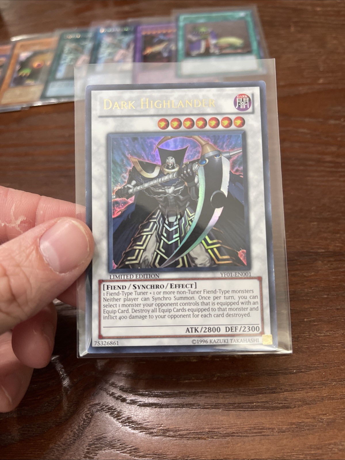Ultra Rare Dark Highlander YF01-EN001 Manga Promotional Card Limited Edition LP