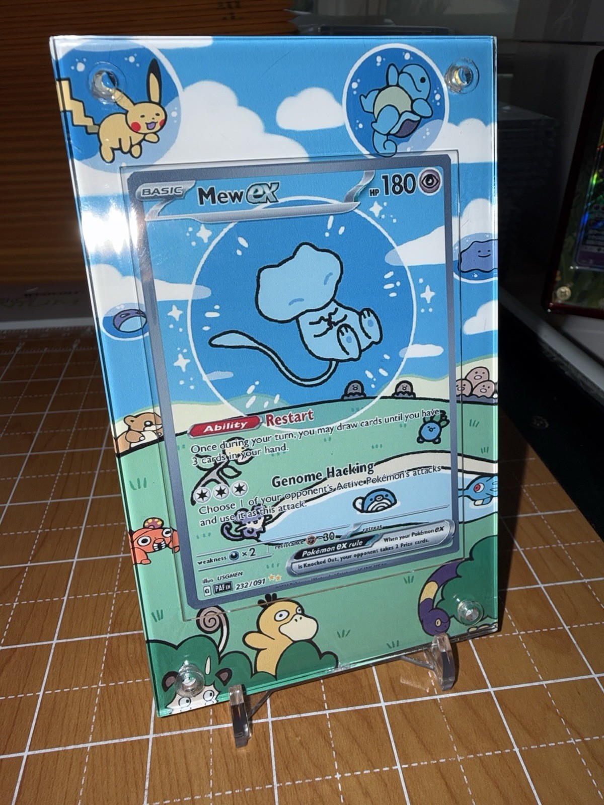 Pokemon Mew EX SIR Paldean Fates 232/091 Extended Artwork Case