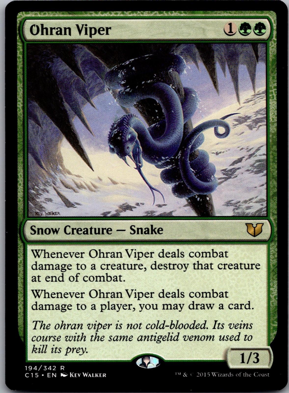Ohran Viper 194 Rare Commander 2015 Magic: The Gathering Lightly Played