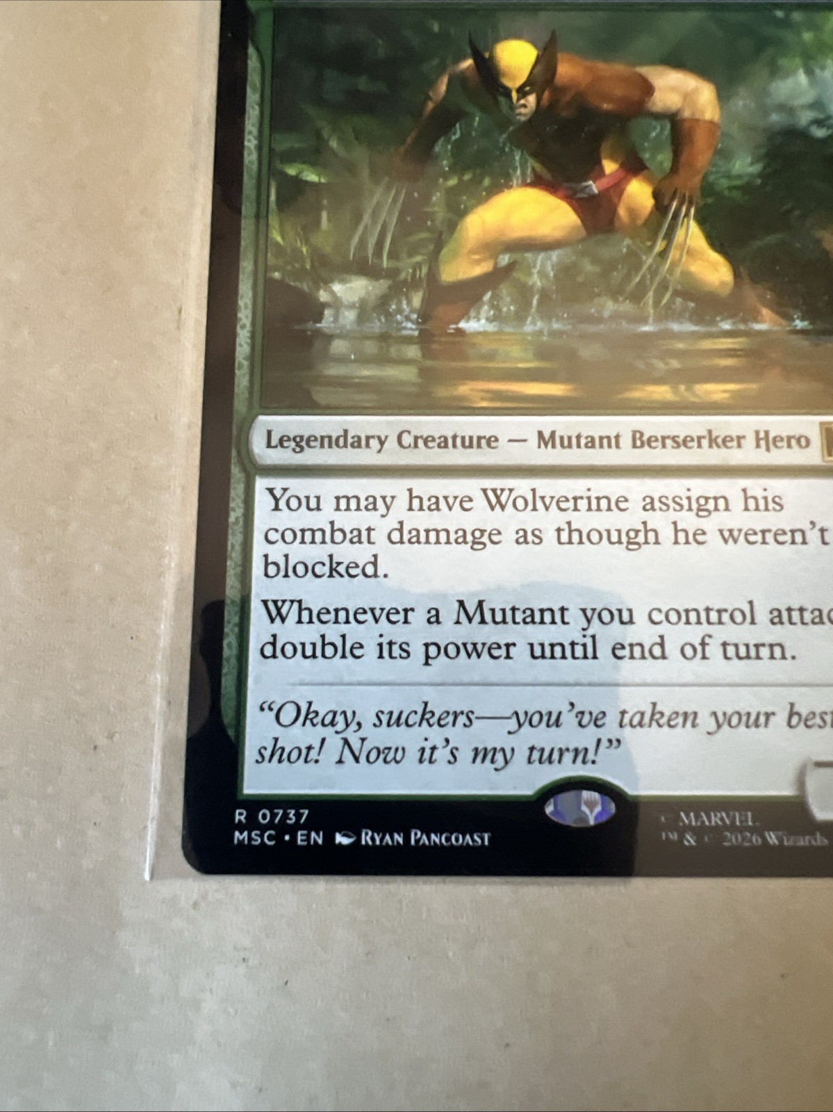 MTG Wolverine, Claws Out MSC 0737 R NM Regular