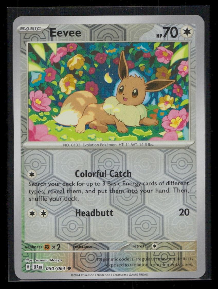 Eevee Shrouded Fable 050/064 NM Pokemon TCG Reverse Holo Susumu Maeya