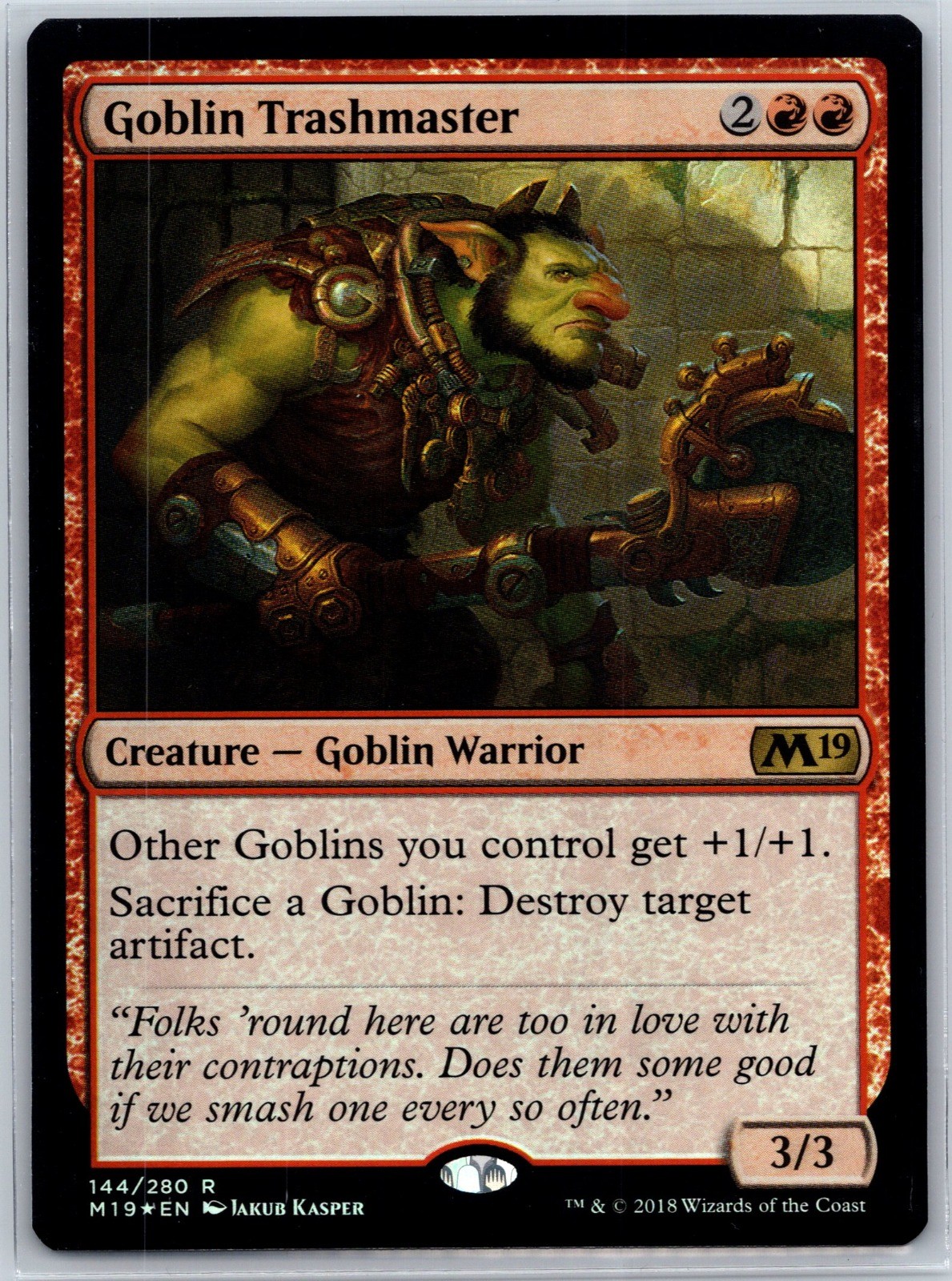 Goblin Trashmaster Foil R Core Set 2019 144 NM