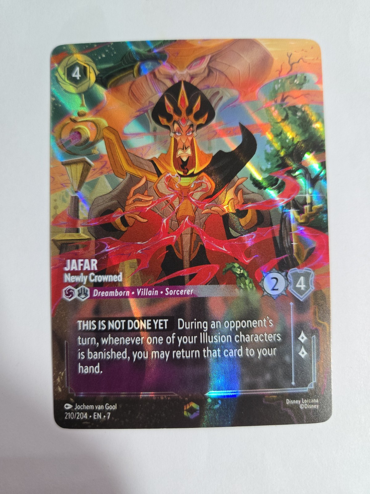 Disney Lorcana Archazia’s Island Jafar Newly Crowned Enchanted 210/204 Nm
