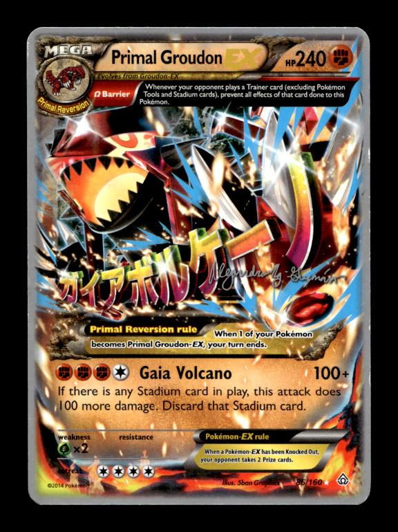 Primal Groudon EX (Omega) Ultra Rare XY – Primal Clash 86/160 NM