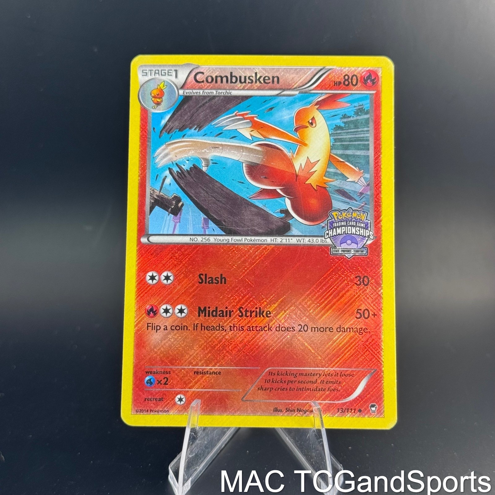 Combusken Championships 13/111 Reverse Holo League & Championship Pokemon TCG LP