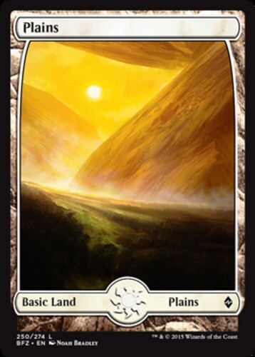 10x Plains (250) (Full Art) NM-Mint, English Battle for Zendikar MTG Magic