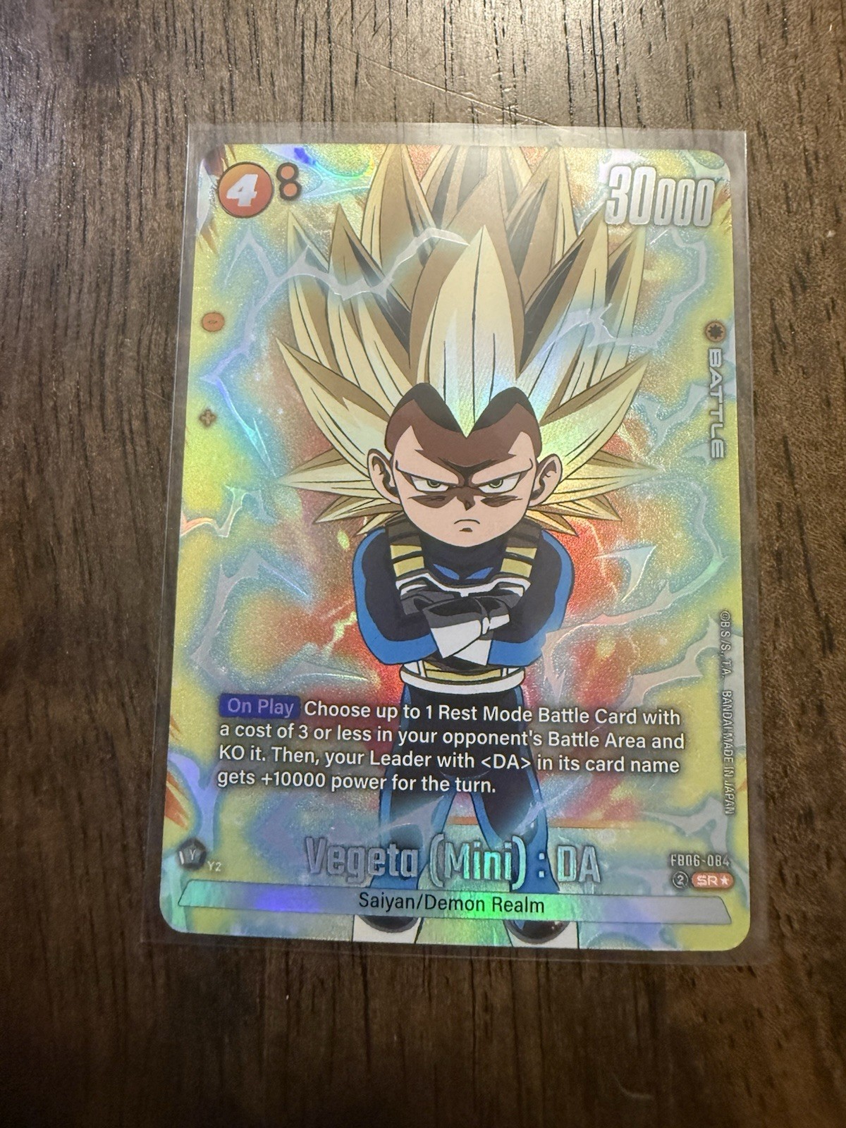 Vegeta (Mini) : DA – FB06-084 (Alternate Art) – NM Eng Dbz Fs – Rivals Clash
