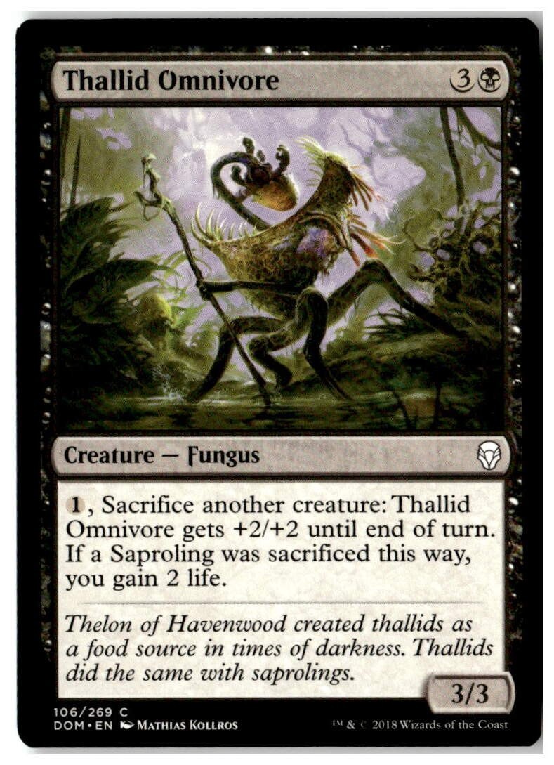 MTG Thallid Omnivore – Dominaria Lightly Played English Playset (x4)