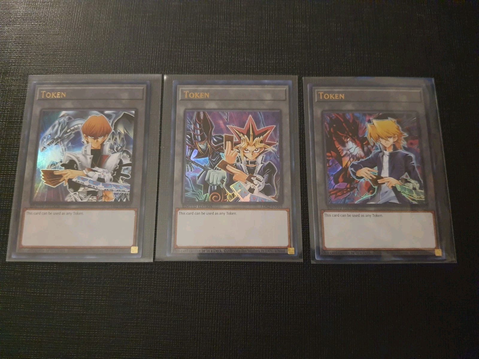 YAMI YUGI JOEY WHEELER SETO KAIBA LDK2-EN TOKEN SET Yugioh LP