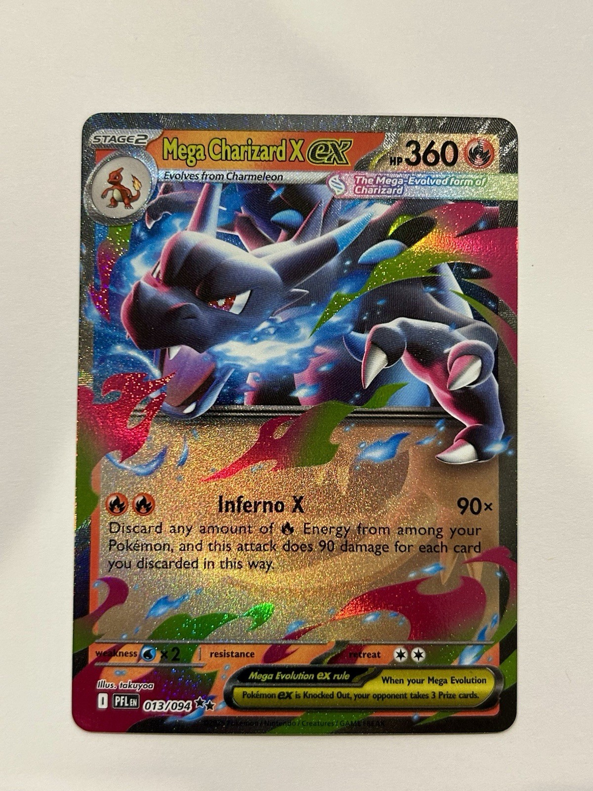 The Pokémon Company Mega Charizard X EX 013/094 Phantasmal Flames Double Rare H…
