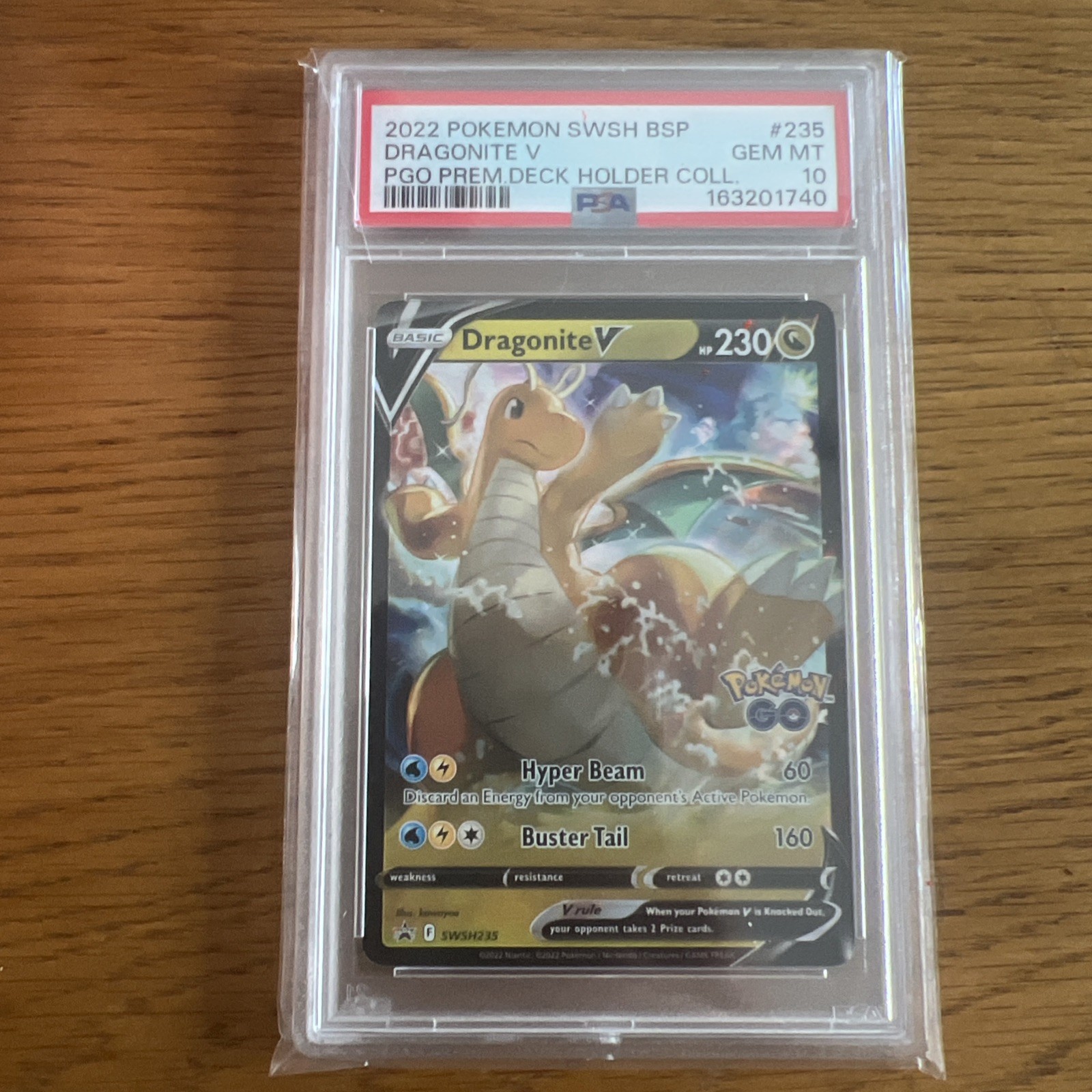 2019-2023 Pokemon SWSH Black Star Promos Dragonite V #SWSH235 PSA 10 GEM MINT