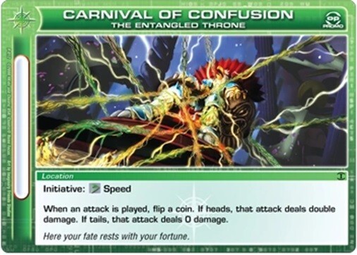 Chaotic OP Promo Carnival of Confusion The Entangled Throne – Super Rare Foil