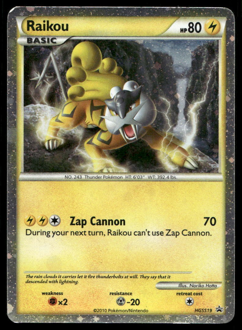 RAIKOU HGSS19 P HGSS BLACK STAR PROMOS POKEMON MP