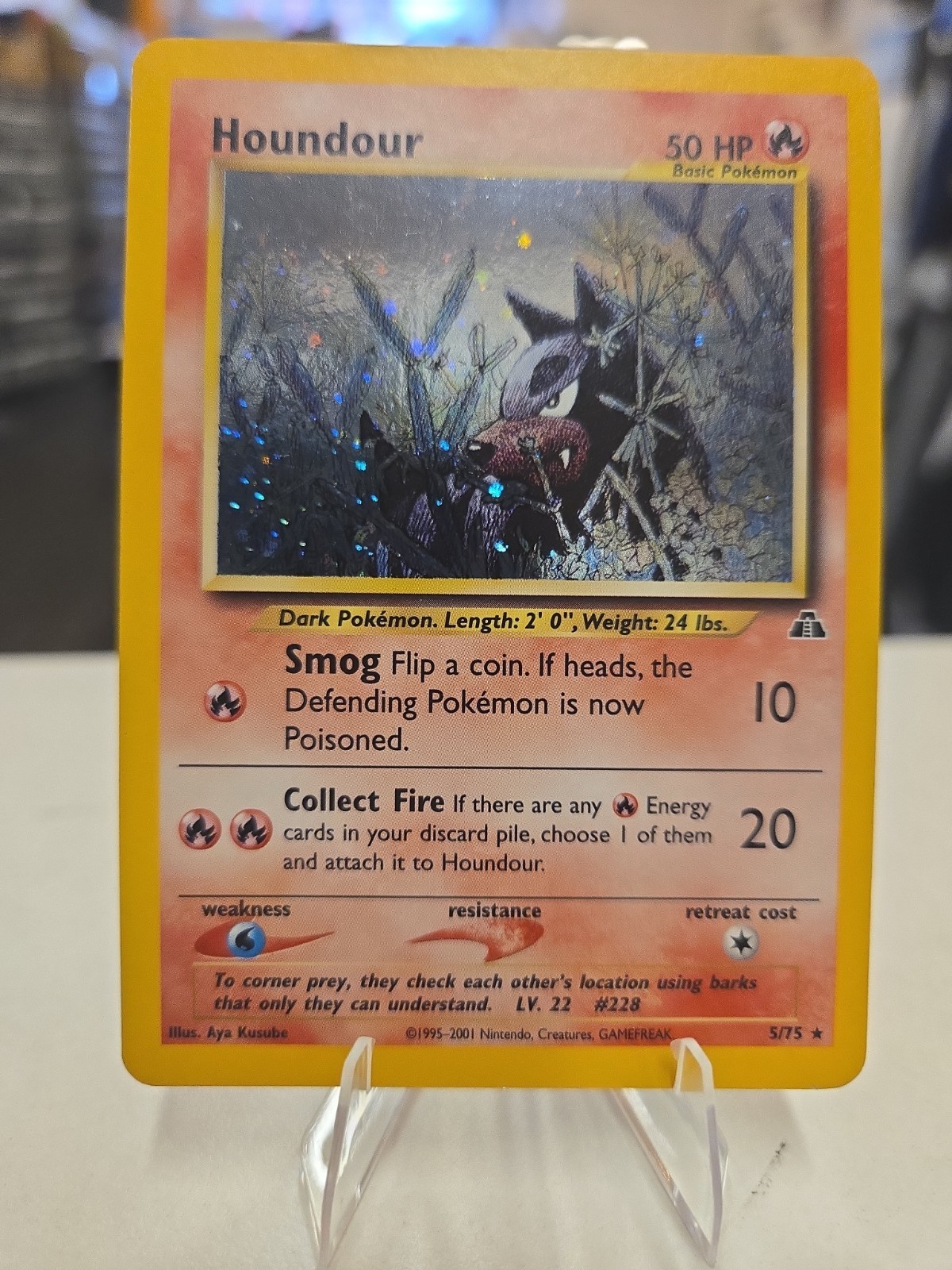 Houndour – Holo Rare Neo Discovery
