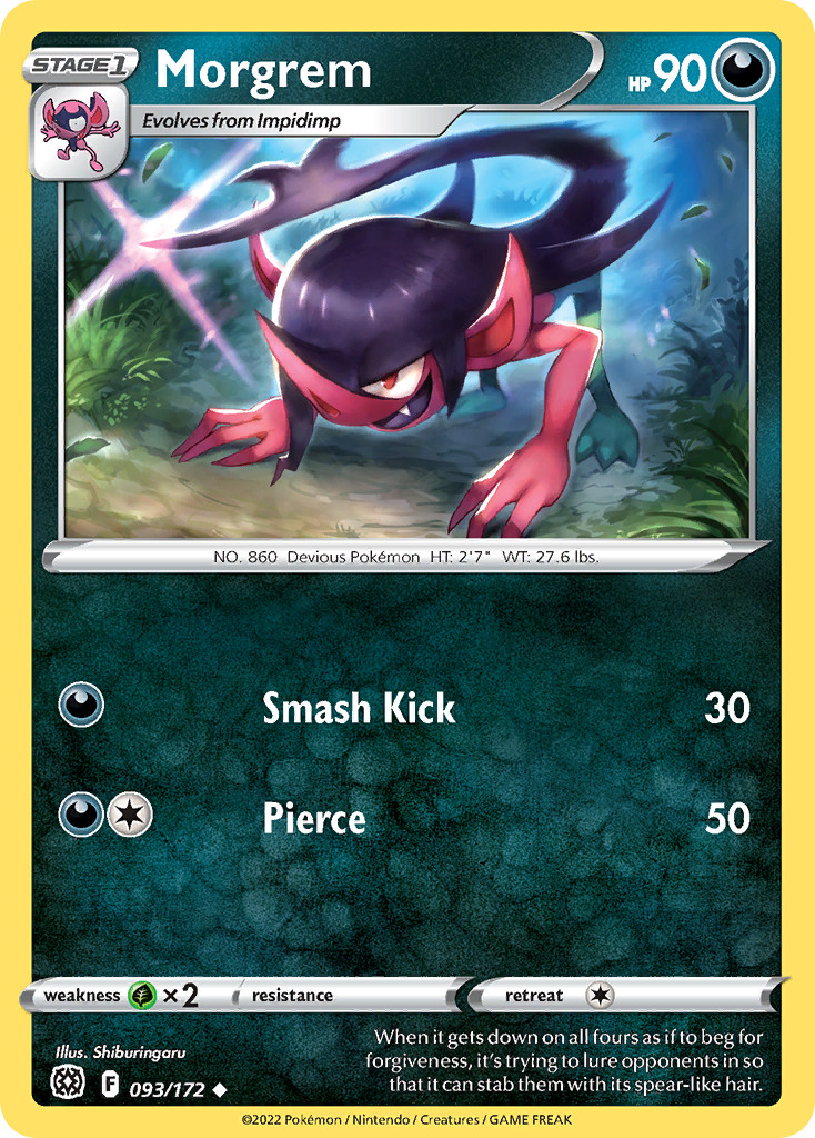 MORGREM 093/172 UC BRILLIANT STARS POKEMON LP SHIBURINGARU