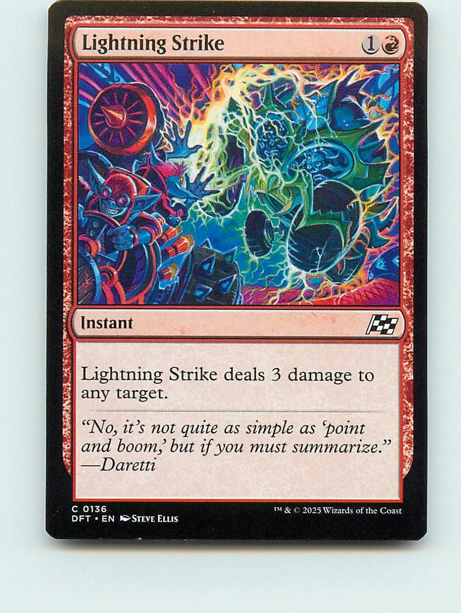 Lightning Strike – C136 – MTG – Aetherdrift (DFT)