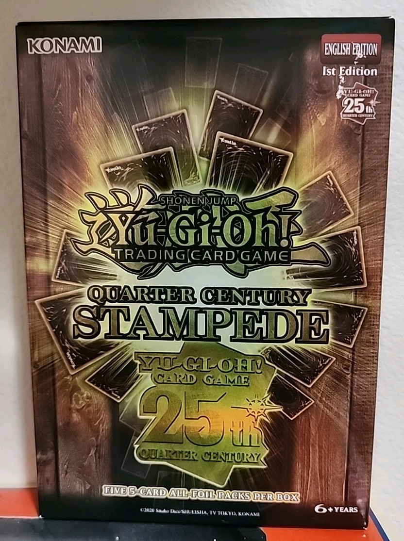 Yu-Gi-Oh! TCG: Quarter Century Stampede Box 1st Edition – New/Sealed 🔥