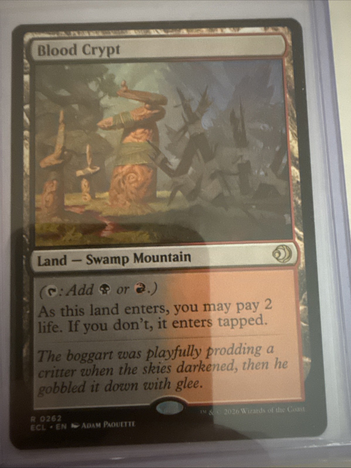 MTG – Blood Crypt – Normal – Land (Swamp/Mountain) – ECL #262 – Rare
