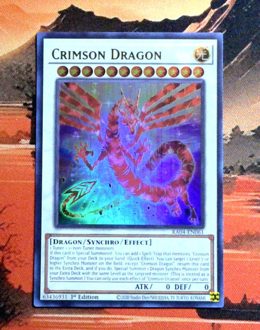 YuGiOh! Crimson Dragon RA04-EN061 1st Edition NM UR