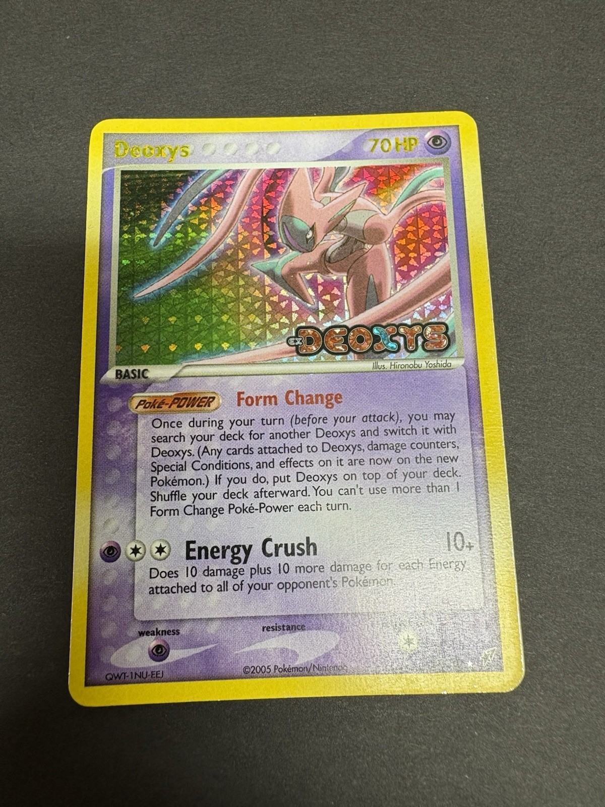 Pokemon Deoxys (Attack Forme) 17/107 Deoxys Set Rare Reverse Holo 70 HP EN