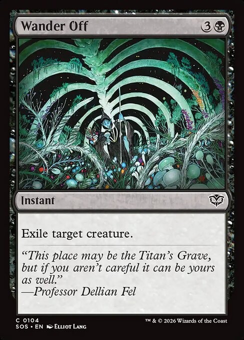 WANDER OFF x4 mtg NM-M Secrets of Strixhaven 4 Common