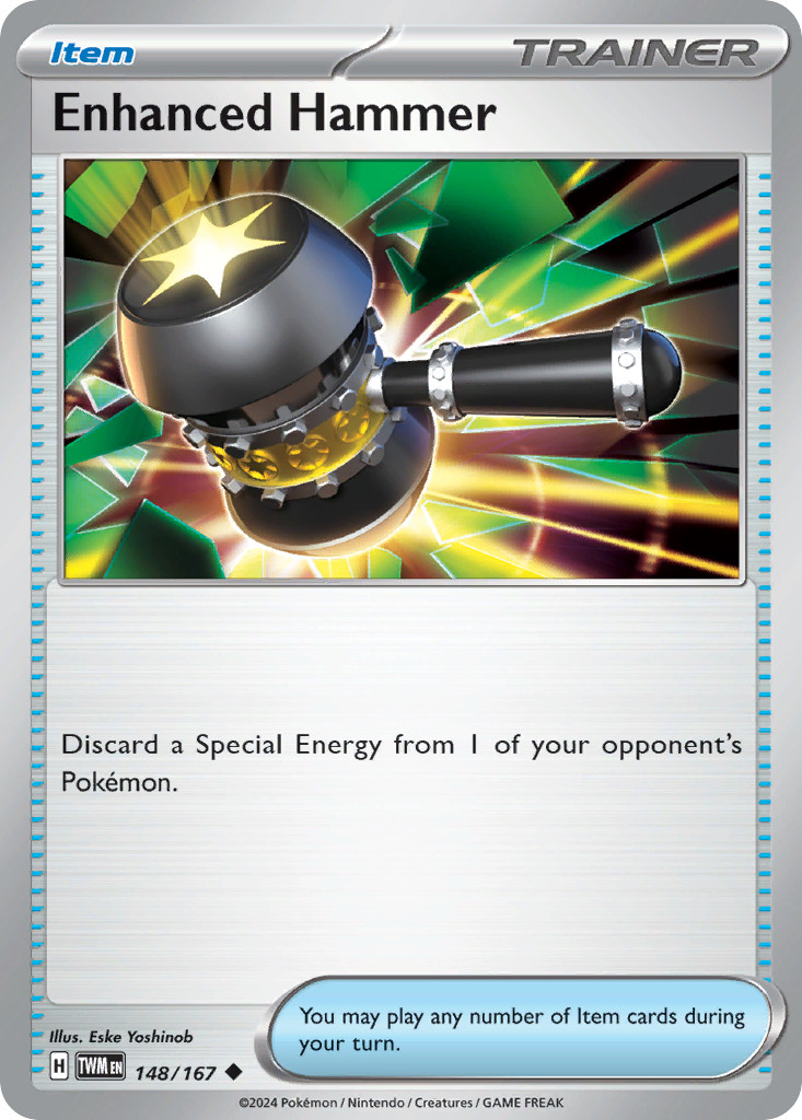 Enhanced Hammer 148/167 Uncommon Twilight Masquerade Pokemon Near Mint