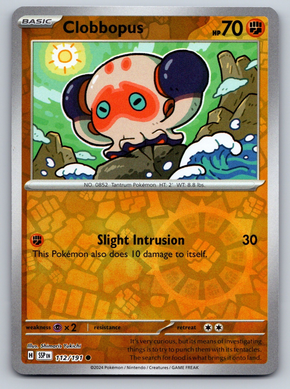Clobbopus – Reverse Holo Common SV08: Surging Sparks 112/191 NM