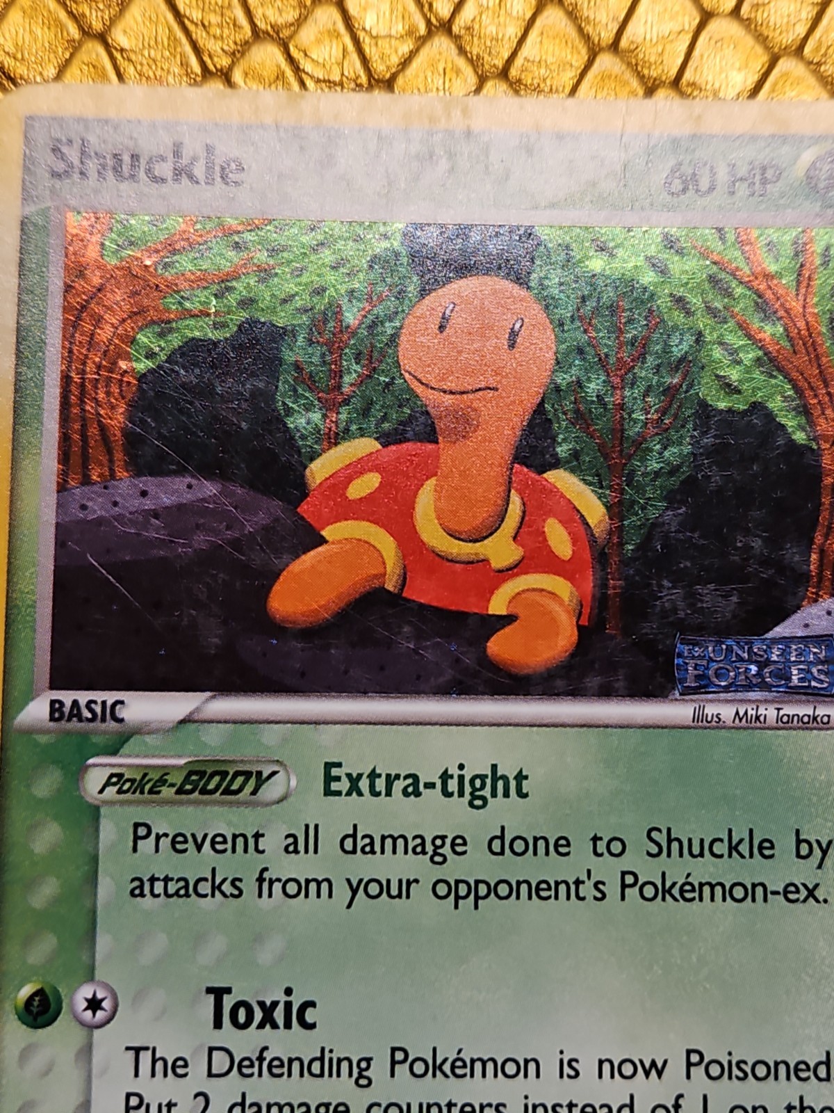 Pokémon Shuckle 47/115 Unseen Forces Reverse Holo Uncommon DMG English Card