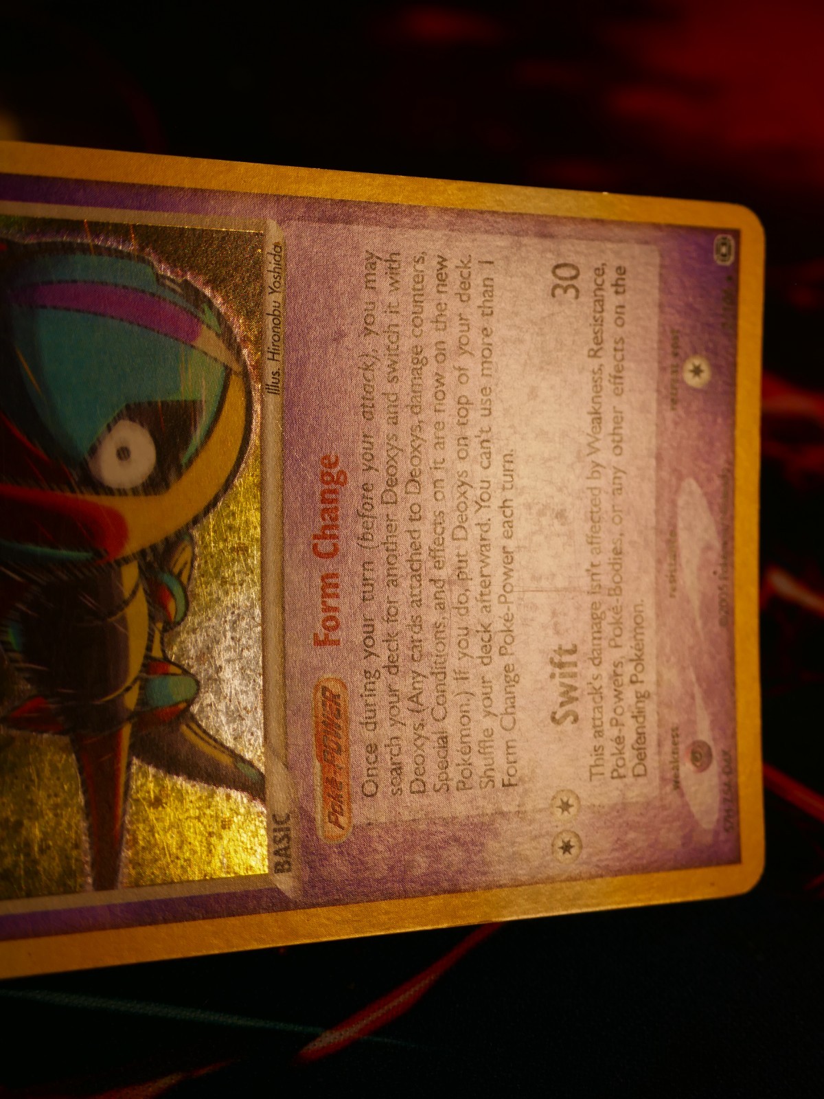 HP+ Pokemon DEOXYS (Speed Forme) Card EX EMERALD Set #2/106 Holo Foil Rare#2